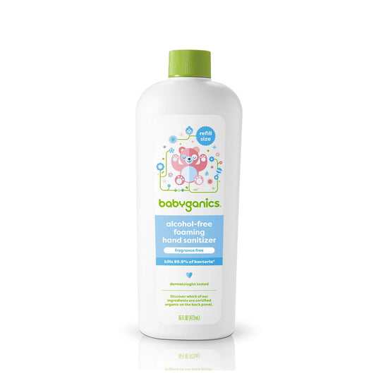 babyganics Alcohol-Free Foaming Hand Sanitizer - Fragrance Free 473ml Refill
