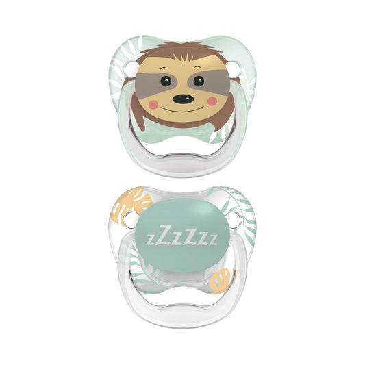 Dr. Brown's PreVent Orthodontic Soother 2s - Sloth L2 6-18mth