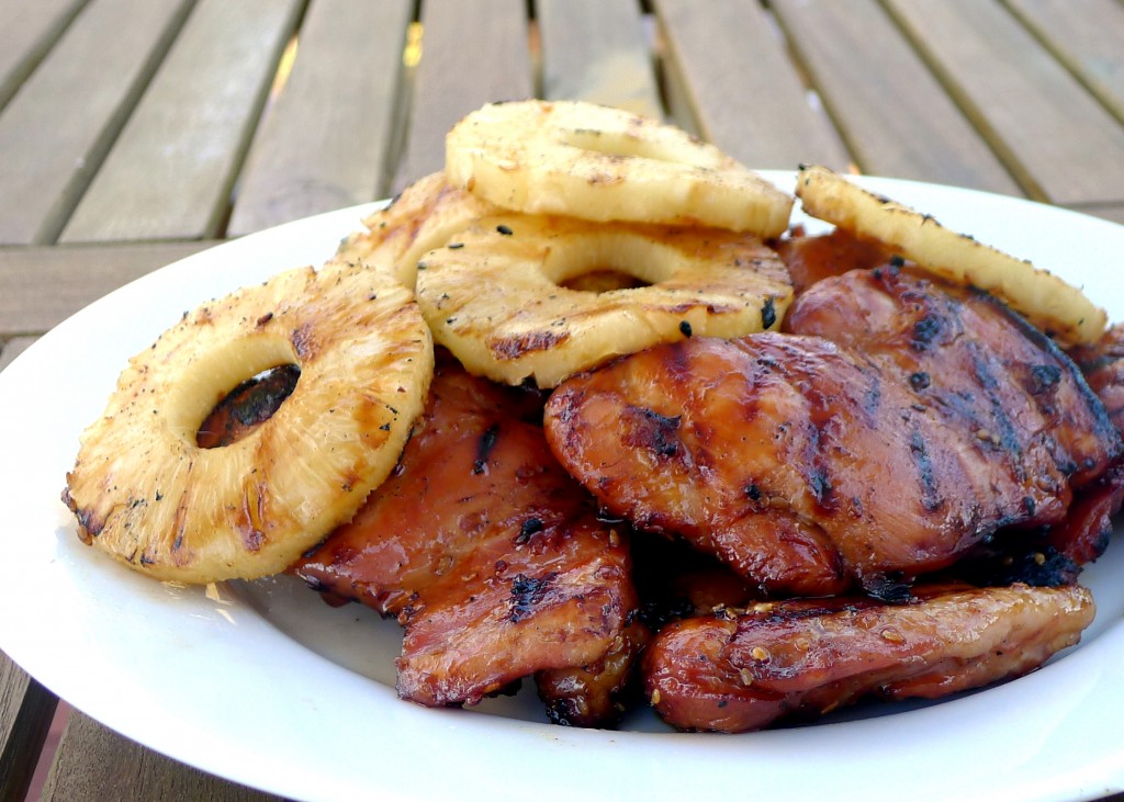 Hawaiian Chicken with Grilled Pineapple